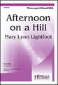 Afternoon on a Hill Three-Part Mixed choral sheet music cover